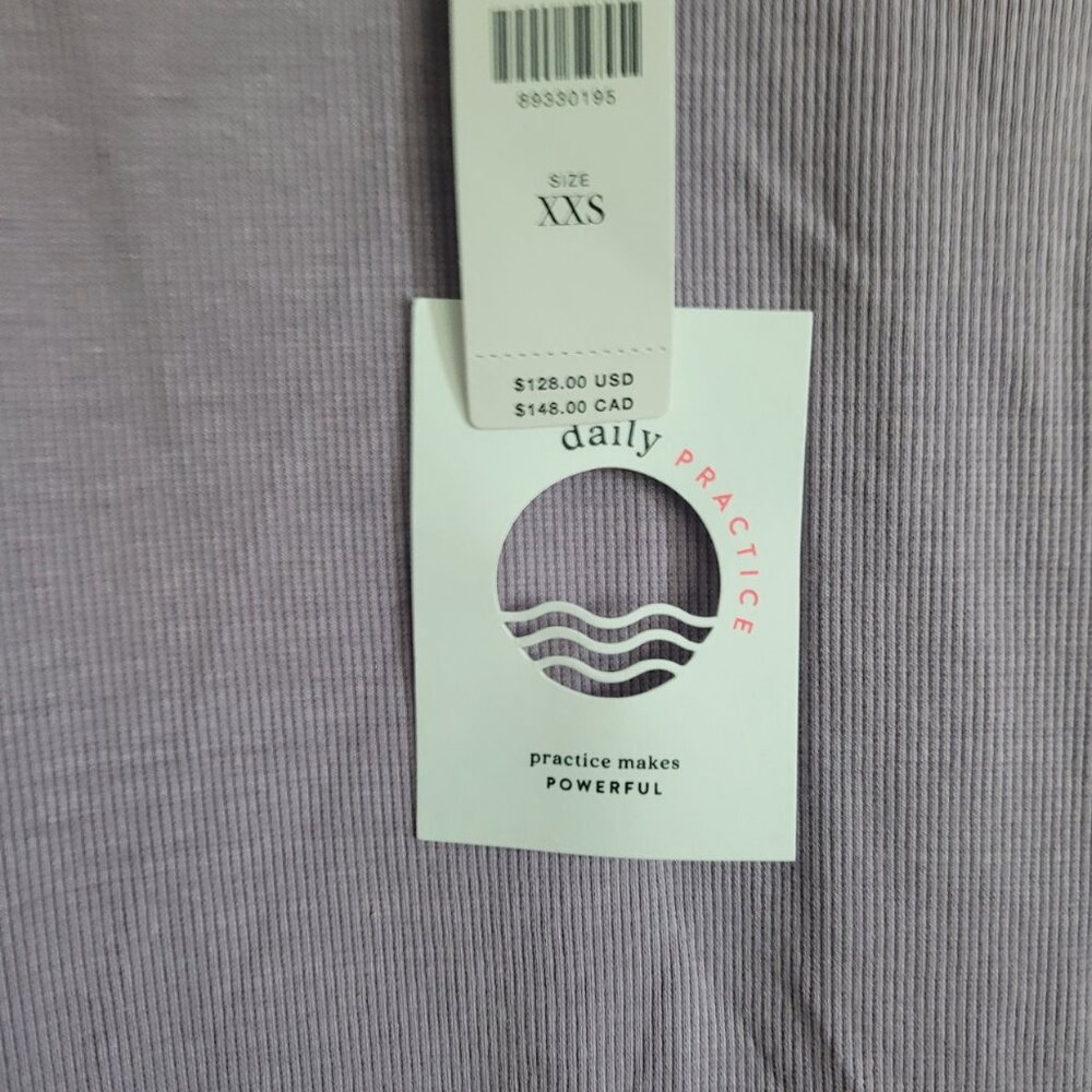 NEW DAILY PRACTICE BY ANTHROPOLOGIE Be Bold Racerback Twofer Dress Size XXS - Picture 6 of 6
